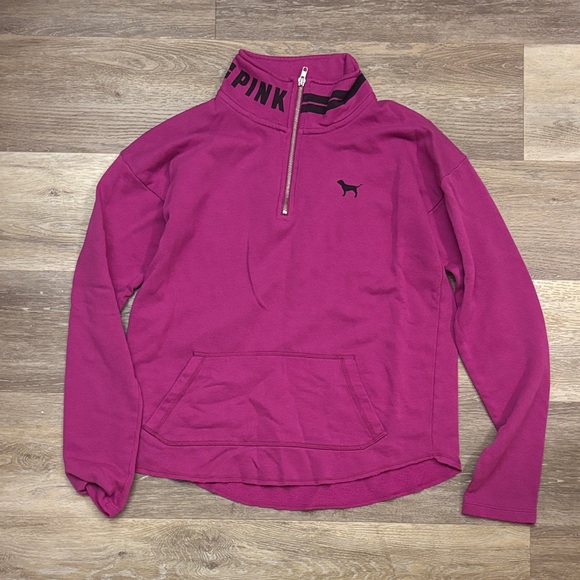 PINK Victoria's Secret Sweaters - Vintage VS PINK Half Zip